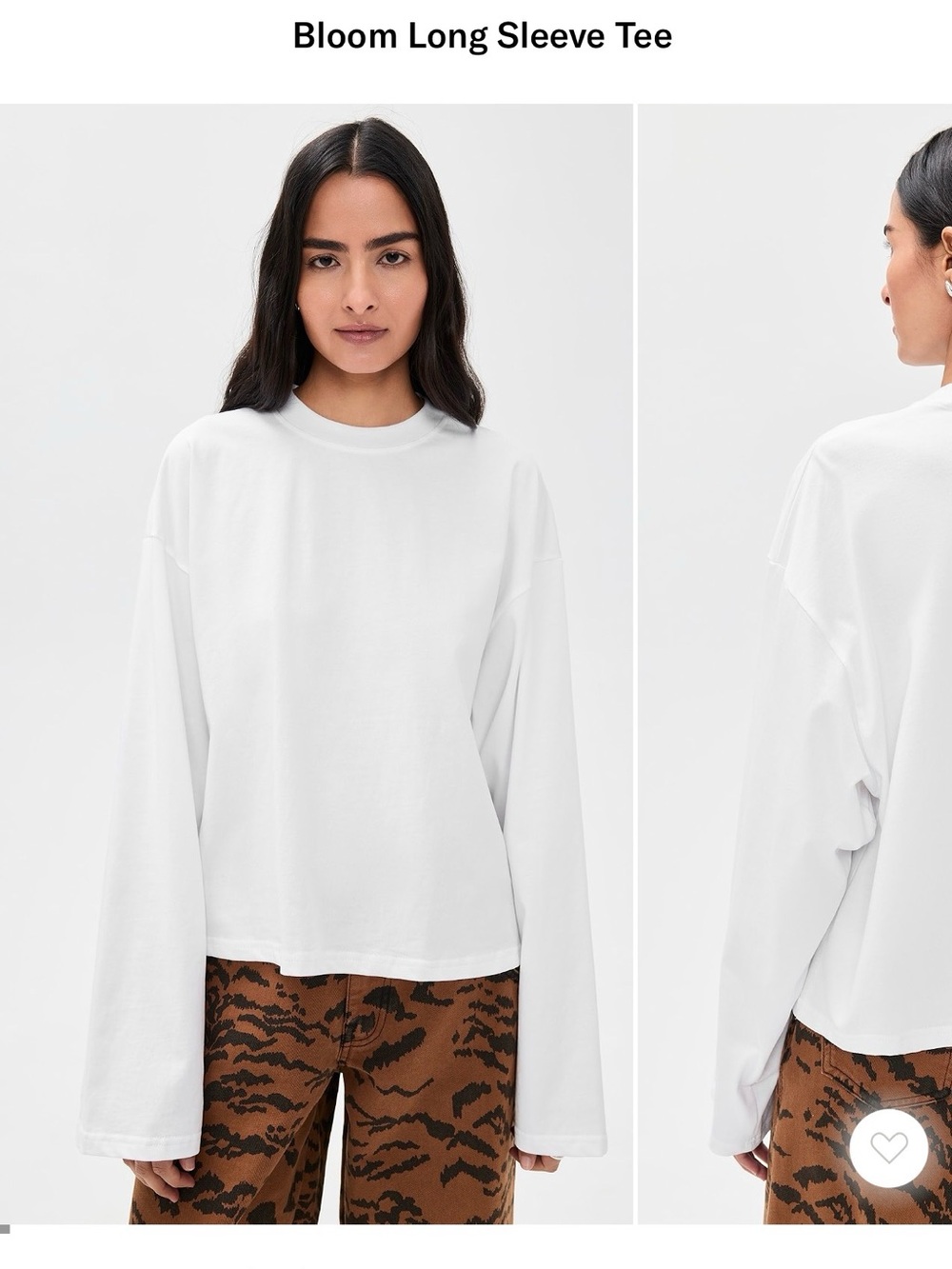 Lioness Long-Sleeve Crew Neck Shirt - White